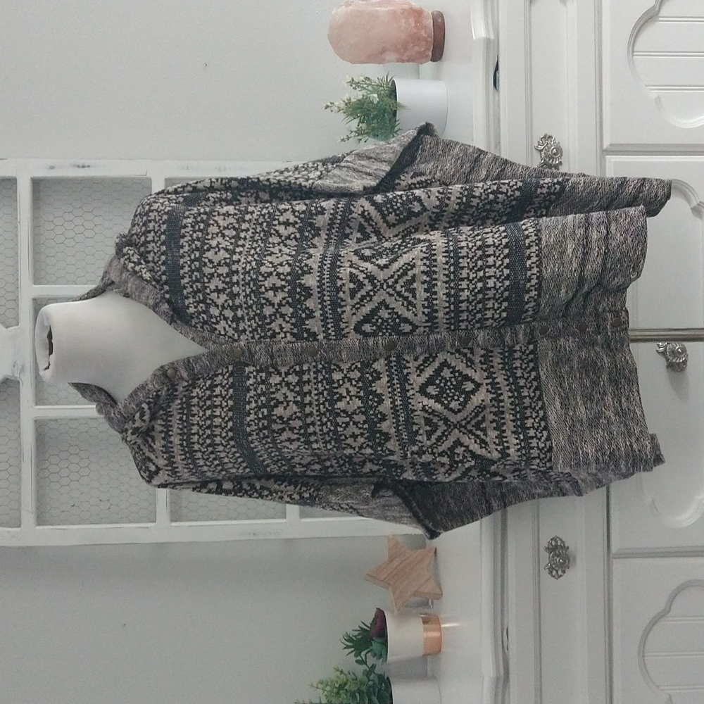 Lucky Brand Graphic Hooded Poncho - NWOT
